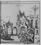 Figure 4 : L’Enfer , Miniature de Cailleau, Manuscrits de la Passion de Valenciennes, Mss. Rothschild, BNF