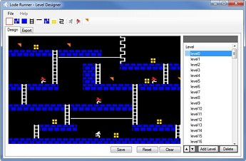 Éditeur de niveau du jeu Lode Runner (Software 1983)