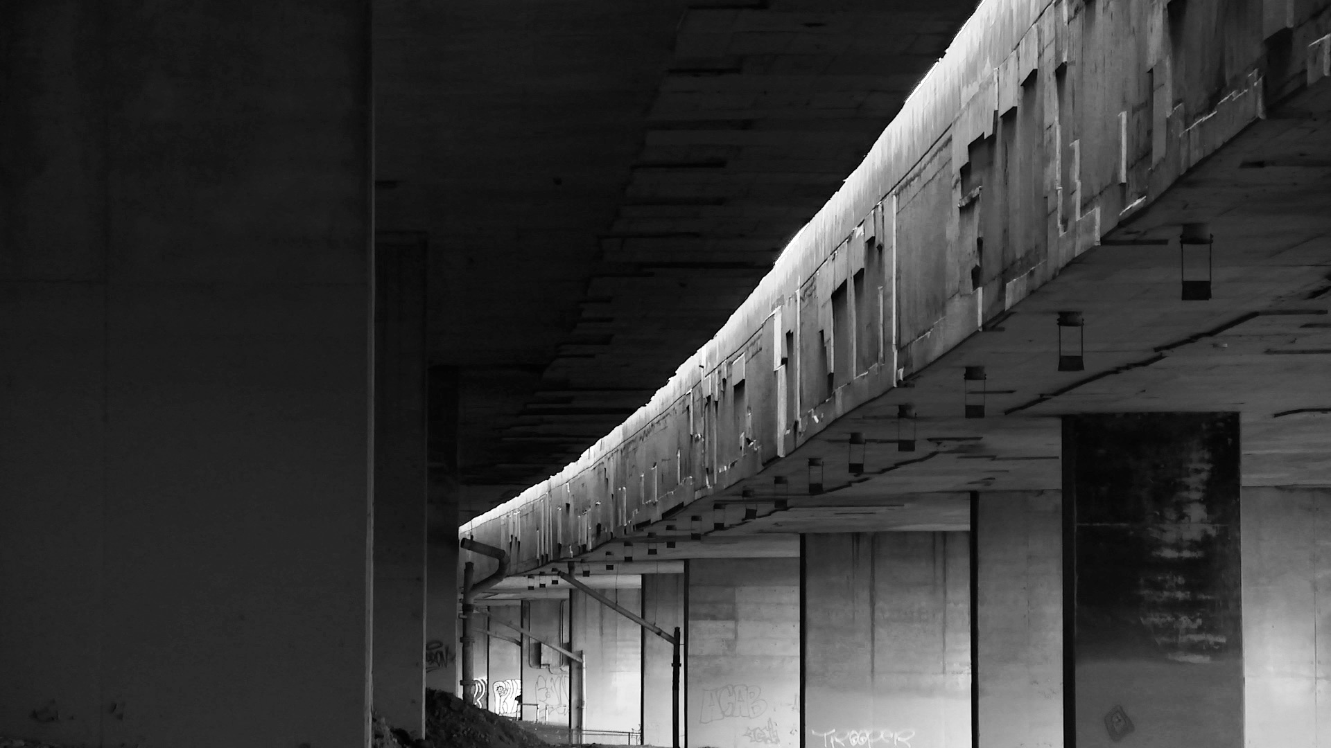 Les méandres de Turcot, sous l’autoroute 720 au sud de Westmount.