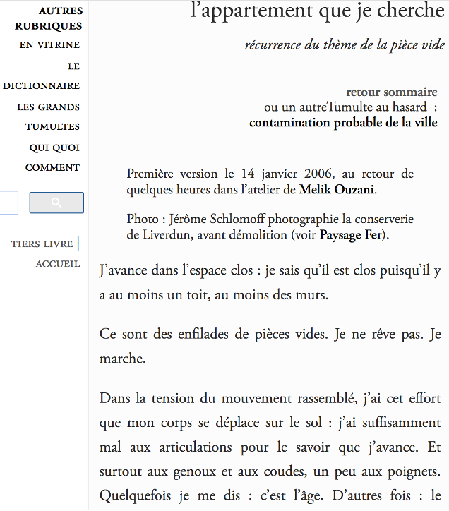 Capture d’écran du site tierslivre.net, 25 avril 2022